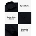 thumbnail image 3 of sogami Men's Stretch Long Sleeve Dress Shirt Wrinkle Free Formal Shirt, 3 of 7