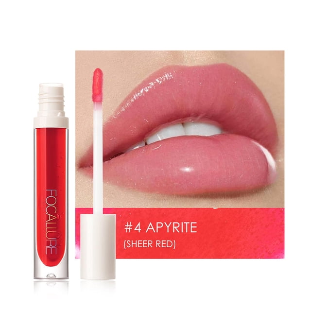 Brillo de labios HUOGUO Plumpmax High Shimmer con extracto de menta 10 unidades