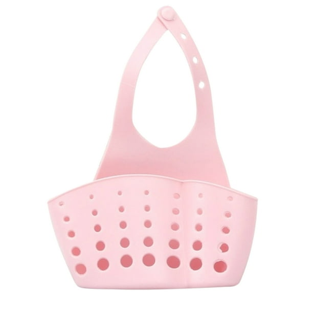 Portaesponjas para el fregadero de la cocina - Bolsa colgante para baño y cocina, organizador de PVC de 12x22 cm con agujeros de desagüe, opciones azul/verde/café