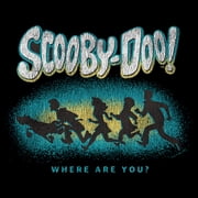 Mens Scooby Doo Colorful Gang Shadow Graphic T-Shirt