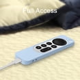 thumbnail image 3 of Blue Remote Cover Case Replacement for New Apple 4k TV Box Series 6 Generation / 6th Gen 2021 Siri Remote, Silicone, 3 of 5