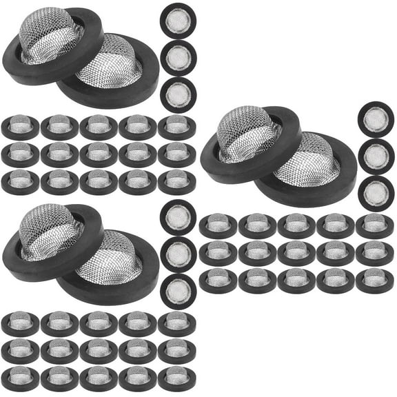 90 pcs Hose Washer 1/2 Inch Inlet Hose Coupling With Strainer Screen