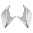 thumbnail image 2 of 1 Par (L\u0026R) Plástico ABS Car Side Vent Flujo Etiqueta De Admisión Side Vent Sticker Etiqueta Simulación De Coche Plata DYNWAVEMX Simulación de branquias de tiburón lateral de capucha, 2 of 8