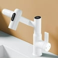 thumbnail image 4 of Ynlkorvg Faucets Rotatable Bathroom Faucet 1080° Rotatable Bathroom Vanity Faucet 1 Hole Height Adjustable Single Handle Faucet Bathroom Faucet With Temperature Display Kitchen Faucet Taps, 4 of 5