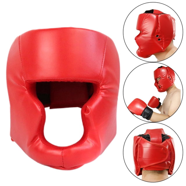 Boxeo Sparring Headgear Protección para la cabeza Mejillas Proteger la cabeza suave 58 a 66CM shamjiam Casco de boxeo
