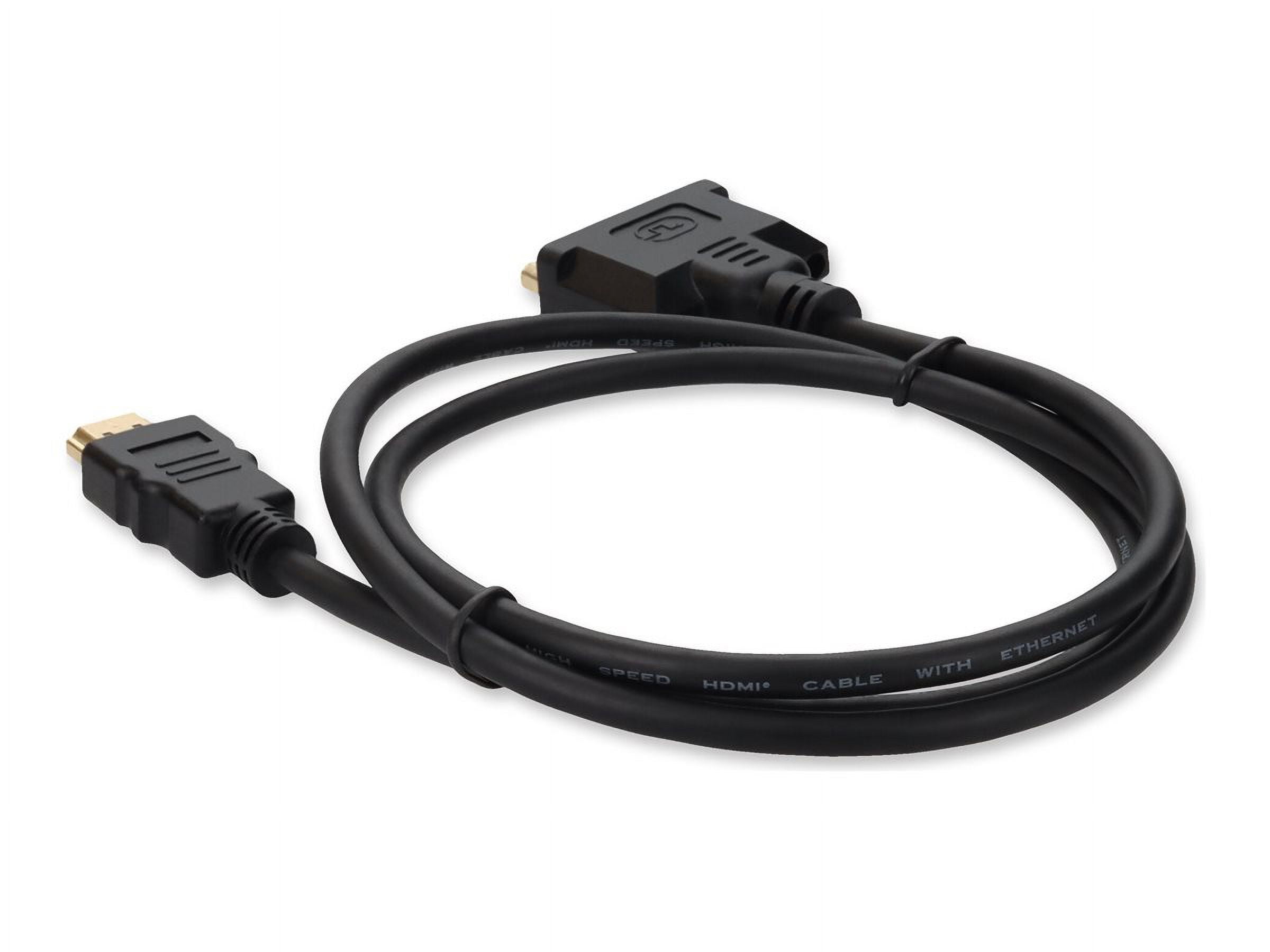 8in HDMI 1.3 Male to DVI-D Dual Link (24+1 pin) Female Black Cable For Resolution Up to 2560x1600 (WQXGA) - 100% compatible and guaranteed to work