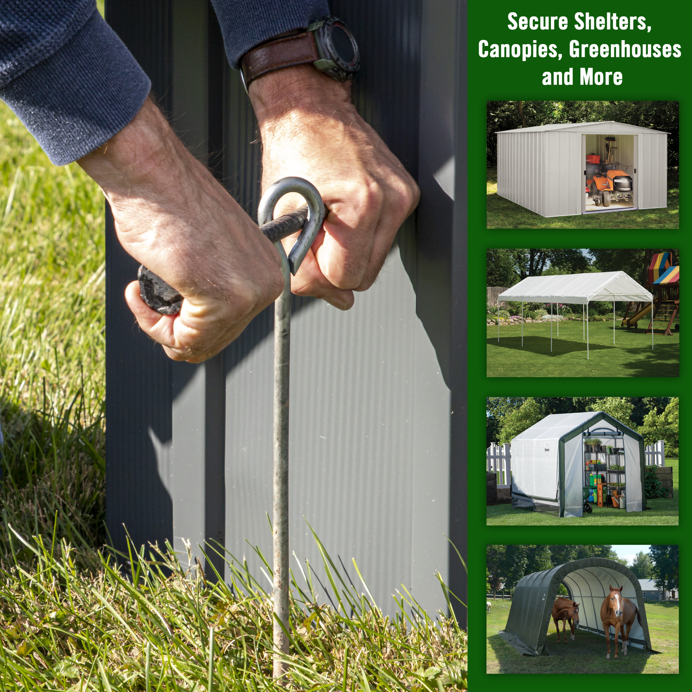 ShelterLogic ShelterAuger Black Shelterauger™ Xl Anchoring System