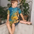 thumbnail image 4 of Balery Abstract Night Sky Tree Conjunto de Pijama Infantil de Manga Corta con Estampado – Ropa de Dormir de Algodón Suave-Medium, 4 of 6