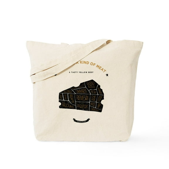 CafePress - Cheese Chart Tote Bag - Unisex Canvas Tote Bag, Beige, 1-Piece