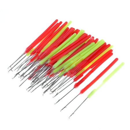 ... 50 Pcs Green Red Plastic Grip Crochet Needles Hook - Walmart.com