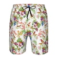 thumbnail image 4 of Naloa Birds And Flowers Men's Beach Shorts, Surfing shorts, Swim trunks, Quick Dry Swim Trunks for Surfing Beach Fun - Medium, 4 of 9