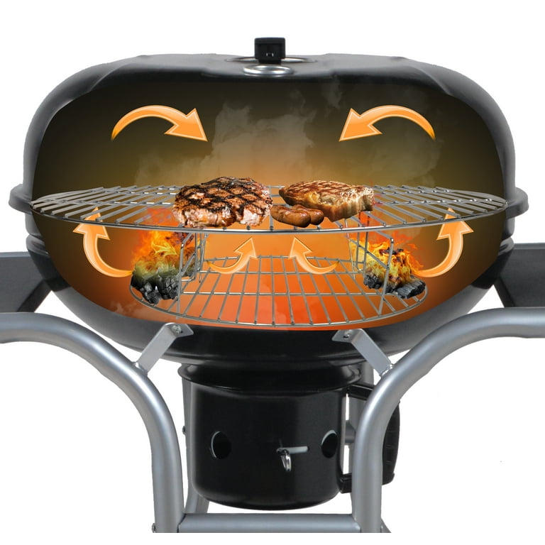Big Bad Charcoal BBQ Grill – Large Size Barbeque Grill for Outdoor Cooking – Cooking Area 21” Diameter Big Bad Charcoal BBQ Grill – Large Size Barbeque Grill for Outdoor Cooking – Cooking Area 21” Diameter