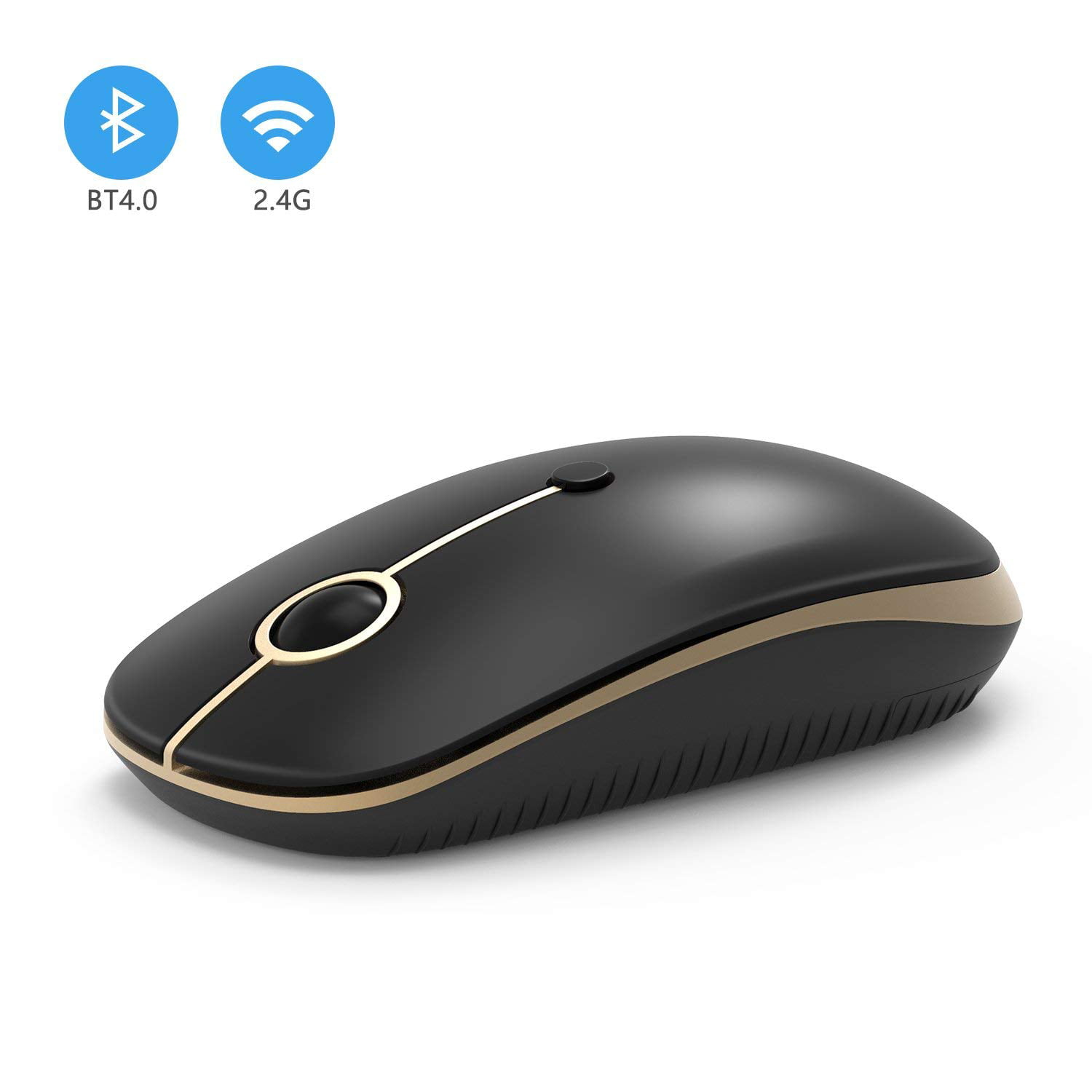 Alician Ergonomic Wireless Mouse 2.4G 2400DPI Optical Gaming Mouse for Laptop Computer Star Black 