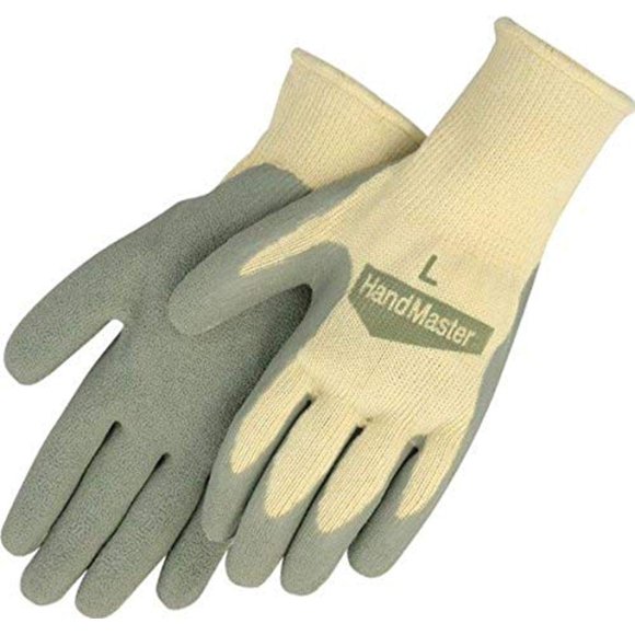MAGID Simply Pastel Flexible Fit Latex Palm Gardening Glove for Women, Cream & Green