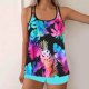 thumbnail image 1 of WILLBEST Trajes de Baño Tankini Para Mujer, Trajes de Baño de Dos Piezas Con Tirantes, Tops y Pantalones Cortos, Trajes de Baño de Playa Sexys de Talla Grande 964, 1 of 8