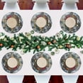 thumbnail image 7 of joogoo Ball on Christmas Tree Round Plate Mats for Dining Table Placemat Set of 4 Holiday Decoration, 7 of 7