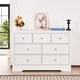 thumbnail image 1 of YKITRD Wooden 7-Drawer Chest with Sliding Mechanism Modern Storage Cabinet, 1 of 12