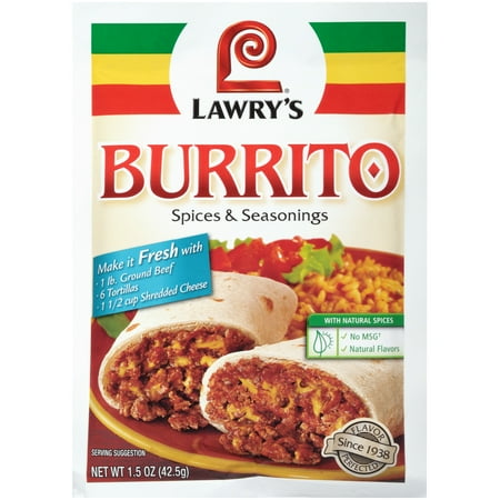 Lawry's Spices & Seasonings Burrito Dry Seasoning Mix, 1.5 oz