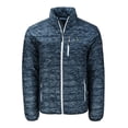 thumbnail image 2 of Men's Cutter & Buck Navy Gwinnett Stripers Rainier PrimaLoft Eco Insulated Full-Zip Printed Puffer Jacket, 2 of 3