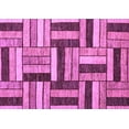 thumbnail image 1 of Ahgly Company Indoor Rectangle Abstract Purple Modern Area Rugs, 2' x 4', 1 of 4