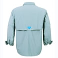 thumbnail image 3 of Tuna Men's Fishing UPF 50+ Sun Protection Anti-Static Waterproof Breathable Quickly Dry Hiking Long Sleeve Shirts Cloud Blue 12 4X-Large, 3 of 10