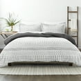 thumbnail image 2 of Home Collection Premium Ultra Soft Etched Gate Pattern 3 Piece Reversible Duvet Cover Set, 2 of 6