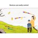 thumbnail image 4 of Juguetes Sensoriales Para Niños Pelota De Cinta Equipo De Entrenamiento De Integración Sensorial Resistencia Al Viento Pelota Blanda Para Juguetes Para Niños Pelota Blanda De Arco Iris Vogacara FN006132-00, 4 of 6