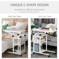 thumbnail image 4 of HOMCOM Bureau Debout Mobile, Hauteur Réglable Bureau Debout de 31,5 Pouces, 4 of 10