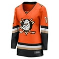 thumbnail image 2 of Women's Fanatics Trevor Zegras Orange Anaheim Ducks Home  Breakaway Jersey, 2 of 3