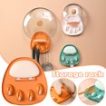thumbnail image 2 of CAROOTU Cat Paw Pot Lid Spatula Rack with Hooks Wall Mounted Tableware Holder Countertop Spoon Rest Shelf Kitchen Supply, 2 of 6