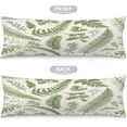 thumbnail image 3 of Green Leaves And Herbs Vintage Style Botanical Boxwood Seeded Eucalyptus Fern Navy Mushroom Body Pillow Cover Soft Long Pillow Case Protector With Zipper Large Cushion Covers Farmhouse Decorative Bedd, 3 of 6