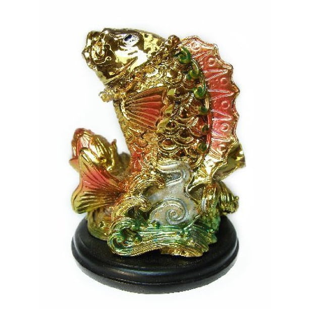 Estatua de Resina Pez Dorado Feng Shui 9 cm