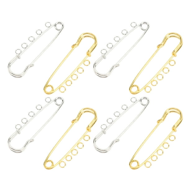Broche De Metal Resistente, Juego De Pasadores De Seguridad, 20 Piezas, Hierro Robusto, Uso Simple, Ranura Curva Para Fabricación De Joyas
