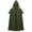 Green, variant on Hvyesh Cloak with Hood Medieval Renaissance Cape for Men and Women Halloween Cosplay Costume