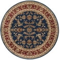 thumbnail image 3 of Sensation Transitional 5' Round Navy and Beige Polypropylene Indoor Area Rug, 3 of 7