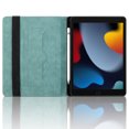thumbnail image 2 of Elastic Band PU Leather Case for iPad 5th/6th/Pro 9.7" 2016/2017/2018 with Pencil Holder, Smart Folio Cover Adjustable Stand - Auto Wake/Sleep and Multiple View Angles, Green, 2 of 8
