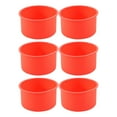 thumbnail image 1 of Mini Moldes de Silicona para Pasteles,Bandeja Hornear Redonda 4 Pulgadas, Molde Antiadherente, Bandeja Hornear, Reutilizable, Rojo, Juego 6, 1 of 10