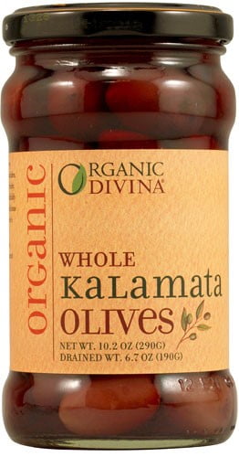 Divina Whole Organic Kalamata Olives, 6 Oz by Divina