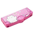 thumbnail image 3 of Hard Pencil Case Stationery Organizer Box Multifunction Pencil Case Pen Box for Pink, 3 of 9