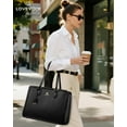 thumbnail image 6 of LOVEVOOK Laptop Bag for Women, Large Capacity Leather Computer Tote Bag, Waterproof Work Bags, Great Office Gifts for Women, 6 of 6