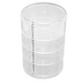 thumbnail image 4 of Earring Holder, 4 Tier Decorative Useful Space Saving Clear Rotating Jewelry Box  For Anniversary, 4 of 8