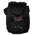 thumbnail image 3 of Christmas Pet Dog  Cat Hoodie Rhinestone, "Bah Humbug", 3 of 7