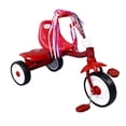 thumbnail image 4 of Triciclo para niños pequeños, color rojo, plegable, con asiento ajustable en 3 posiciones, de acero, triciclo para niños, 4 of 14