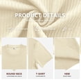 thumbnail image 4 of Iceglad Mens Knit T Shirt Short Sleeve Crewneck Summer Casual Textured Pullover Lightweight Ribbed Viscose Sweater Tee Soft Breathable Fashion Shirt, 4 of 10