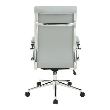 Office Star Products - High Back Antimicrobial Fabric Chair - Dillon Steel