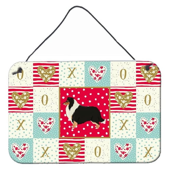 8 x 12 in. Collie Love Wall or Door Hanging Prints