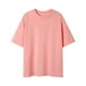 thumbnail image 1 of Camisa Elvqul Caballero Algodón Rosa Economicas Manga Corta de Color Sólido Cuello Redondo, 1 of 3