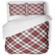 thumbnail image 1 of ABPHQTO Juego de ropa de cama de 3 piezas, funda de edredón a cuadros verde británico a cuadros de Navidad con patrón rojo y 2 fundas de almohada, 1 of 1