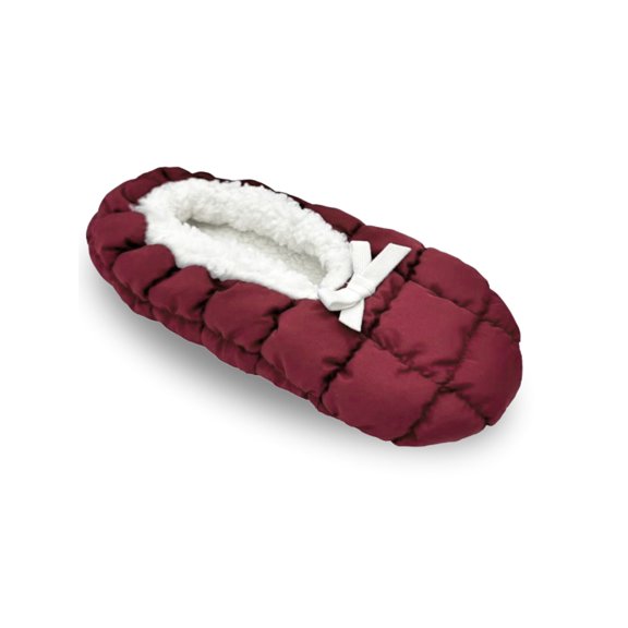 Fuzzy Babba Women’s Puffer Slipper Socks, 1-Pack, Shoe Sizes 7-9.5