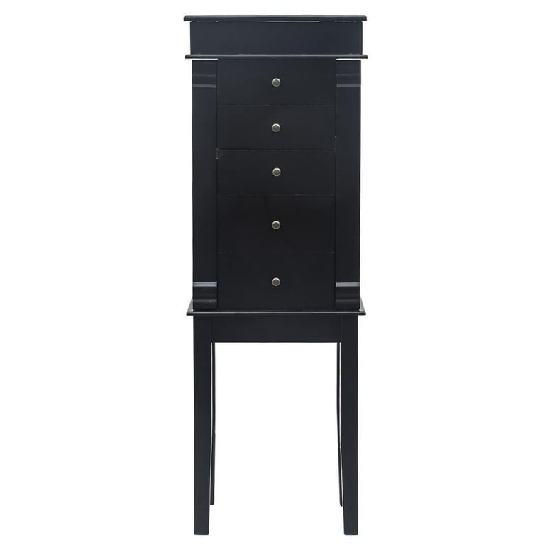 Black jewelry armoire walmart online